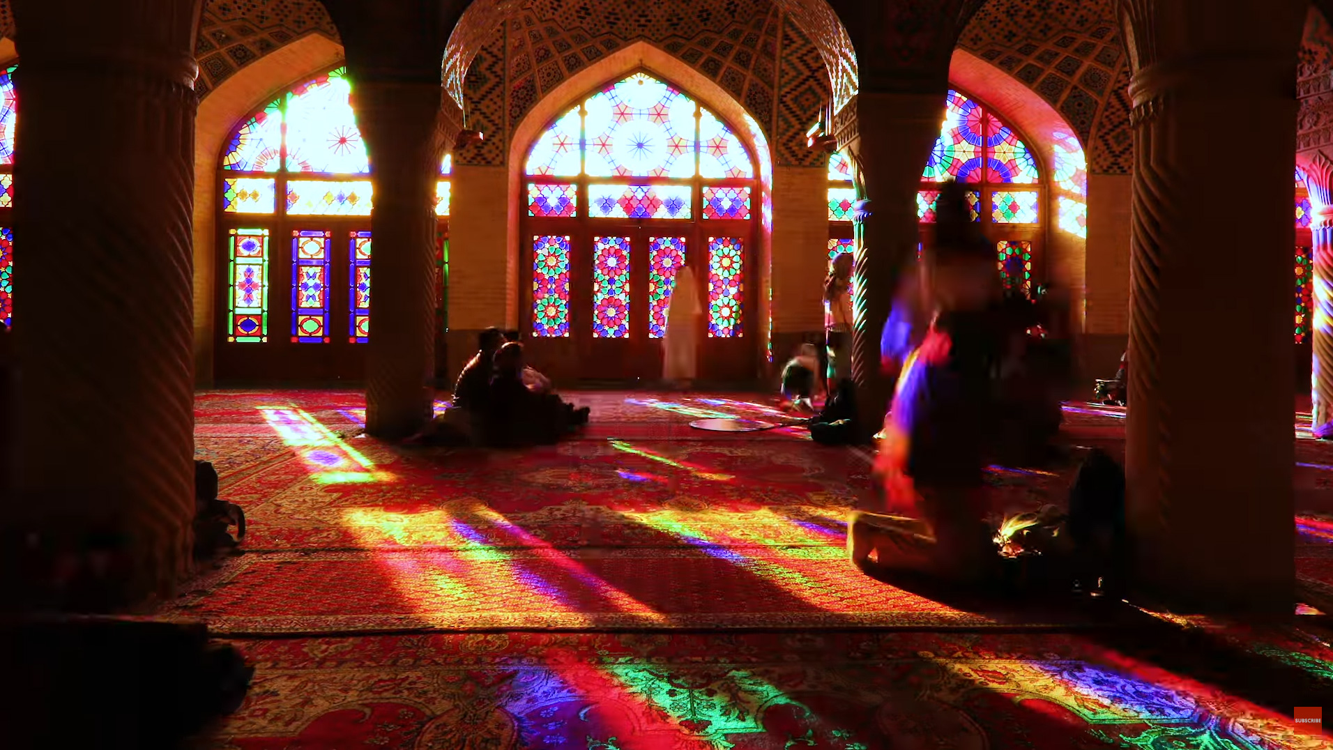 Frame from Step Inside Iran’s Kaleidoscopic Mosque