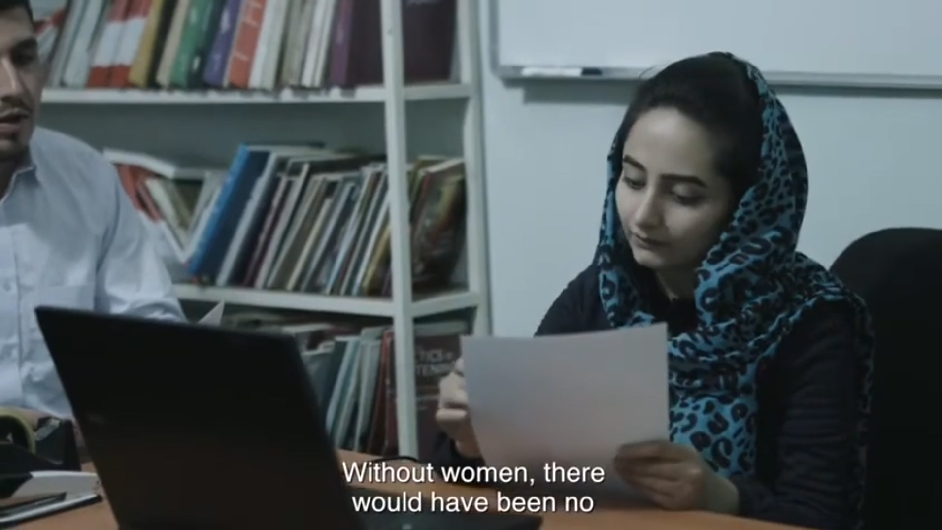 Frame from Women’s Day Video from Afghanistan